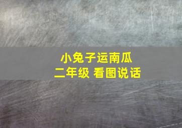 小兔子运南瓜 二年级 看图说话